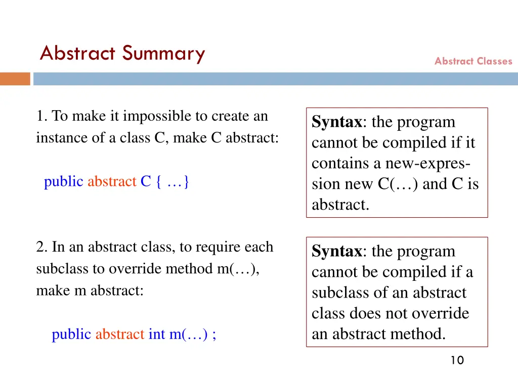 abstract summary