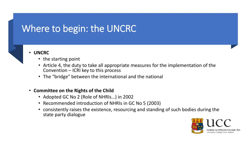 where to begin the uncrc where to begin the uncrc
