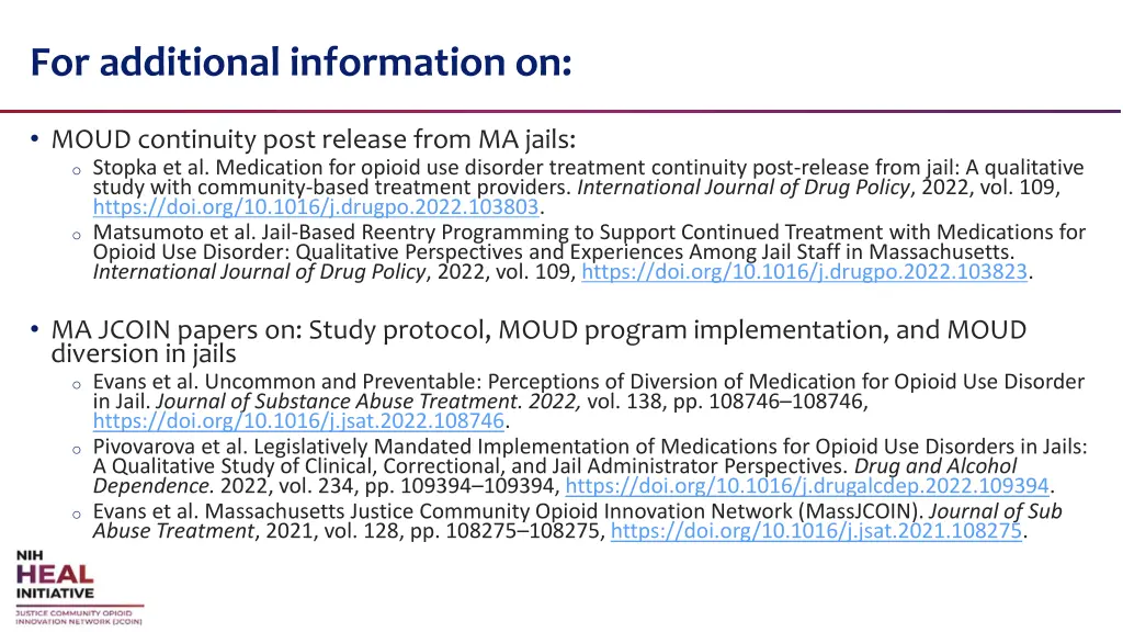 for additional information on