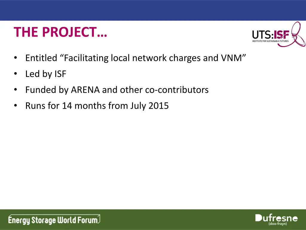 the project