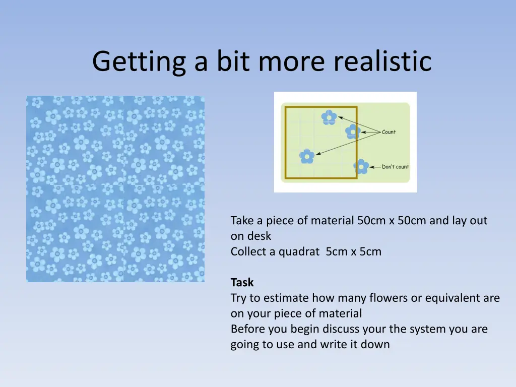 getting a bit more realistic