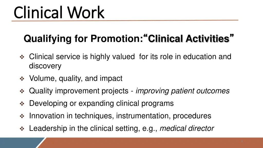 clinical work clinical work