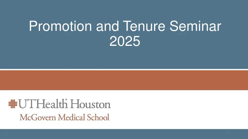 promotion and tenure seminar 2025