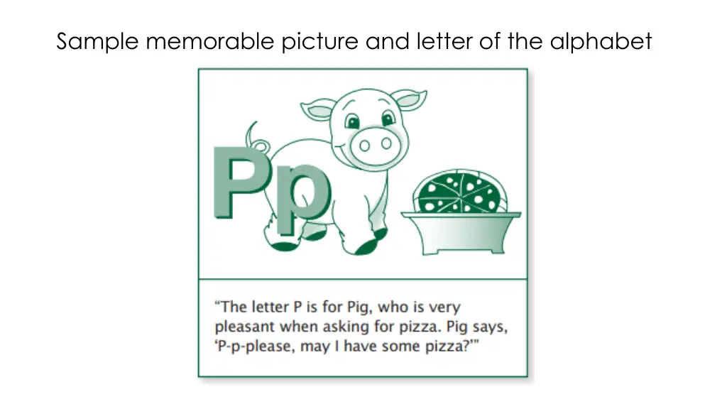 sample memorable picture and letter