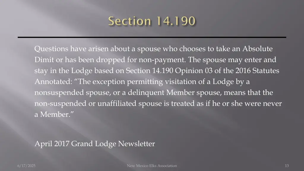 questions have arisen about a spouse who chooses