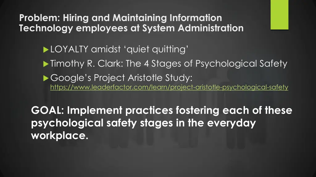 problem hiring and maintaining information