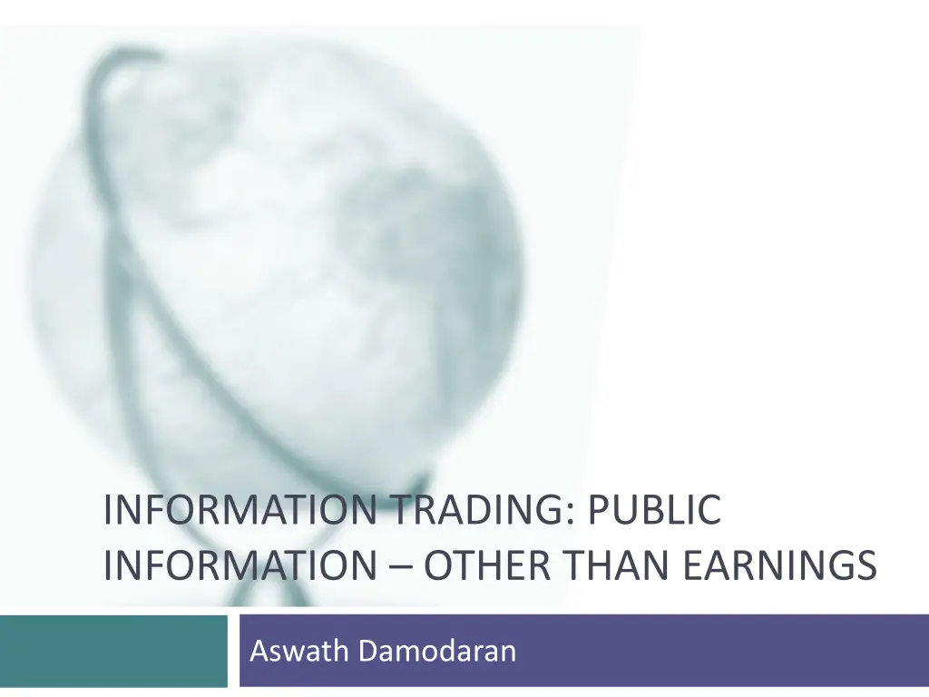 information trading public information other than