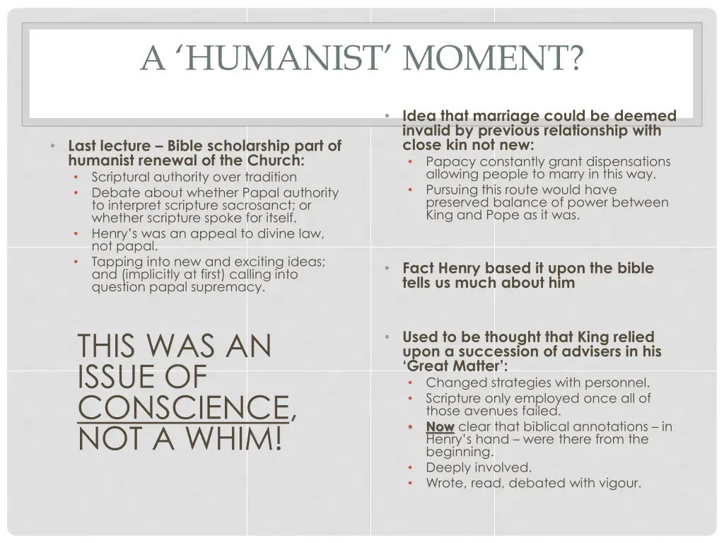 a humanist moment
