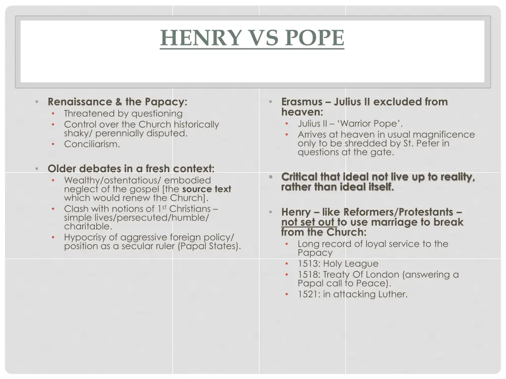 henry vs pope