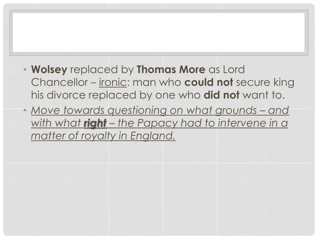 wolsey replaced by thomas more as lord chancellor