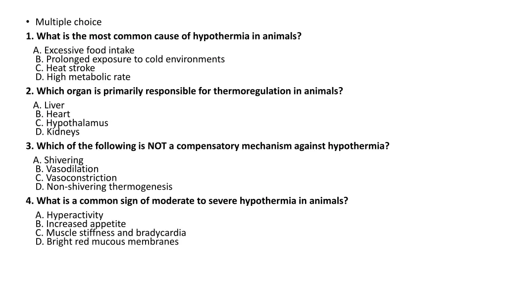 multiple choice 1 what is the most common cause