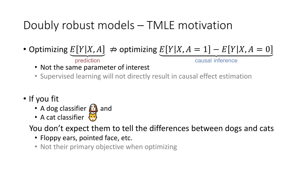 doubly robust models tmle motivation
