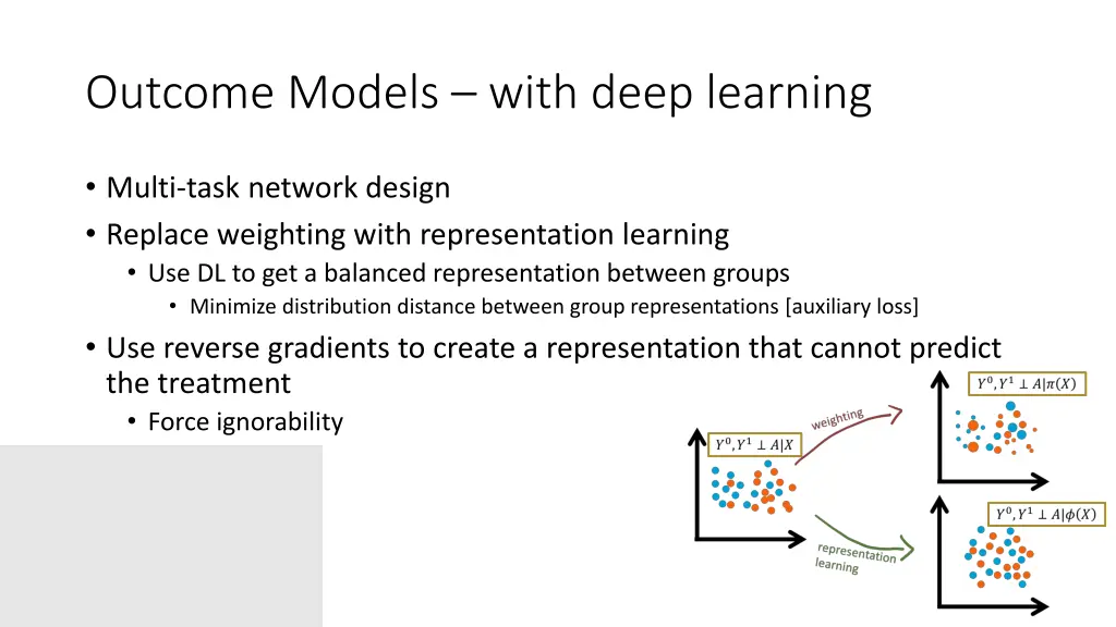 outcome models with deep learning