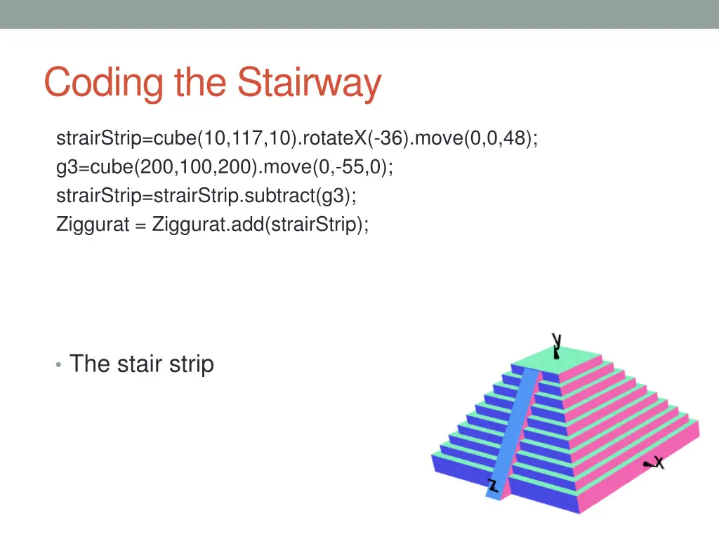 coding the stairway