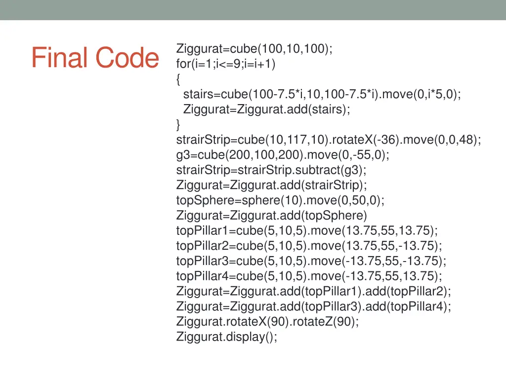 final code
