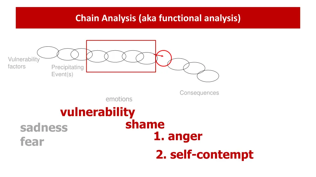 chain analysis aka functional analysis