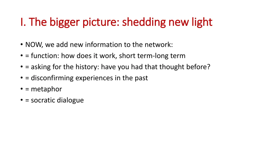 i i the bigger picture shedding new light