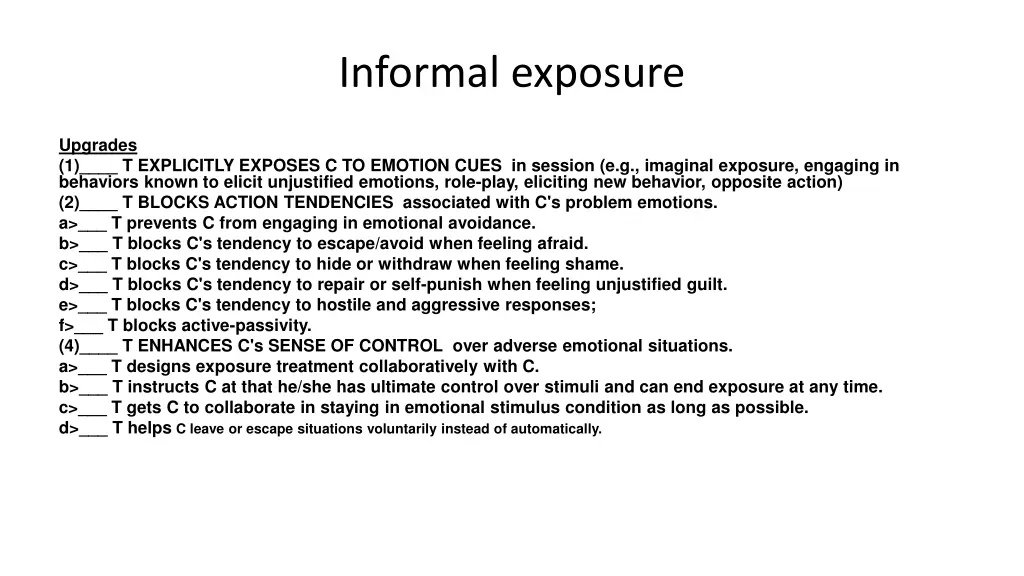 informal exposure 1
