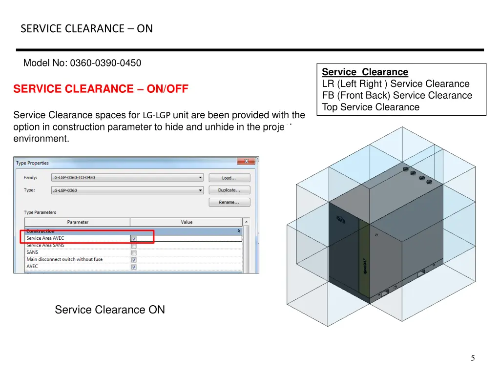 service clearance on