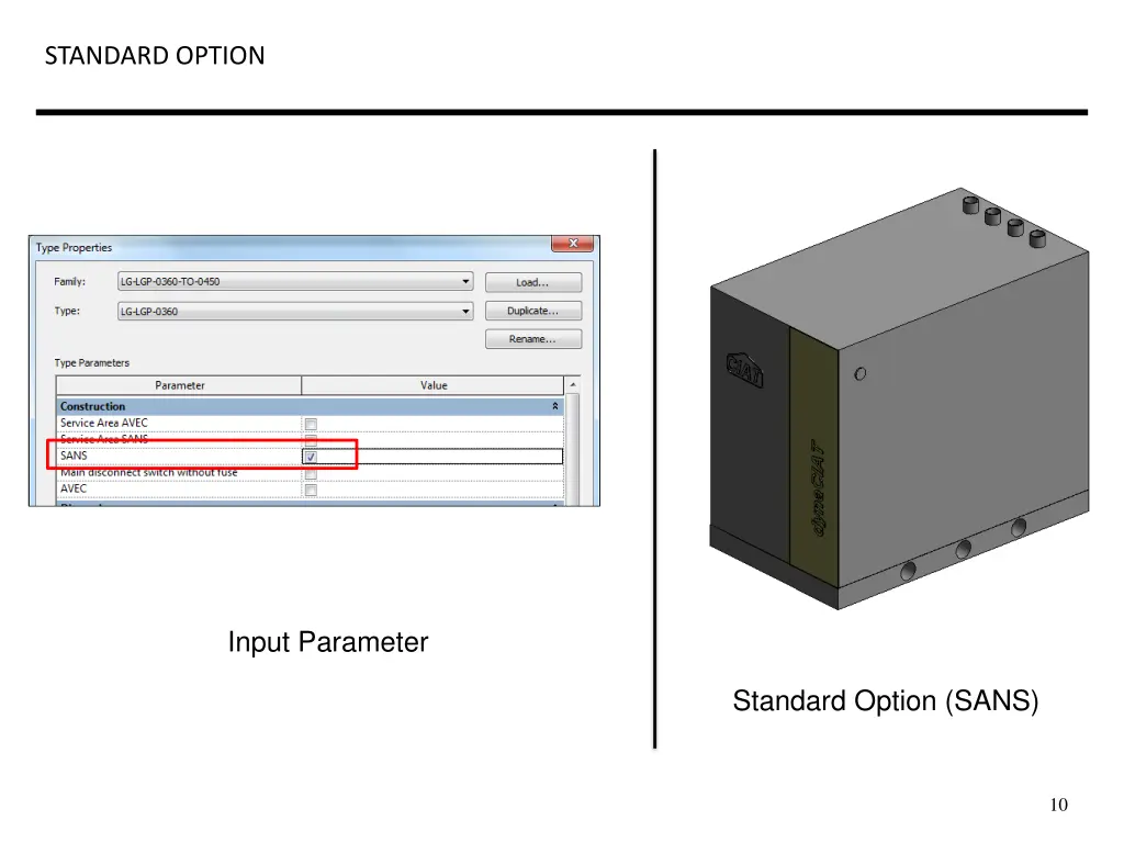 standard option