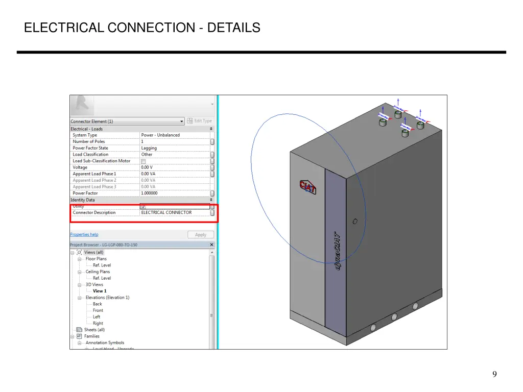electrical connection details