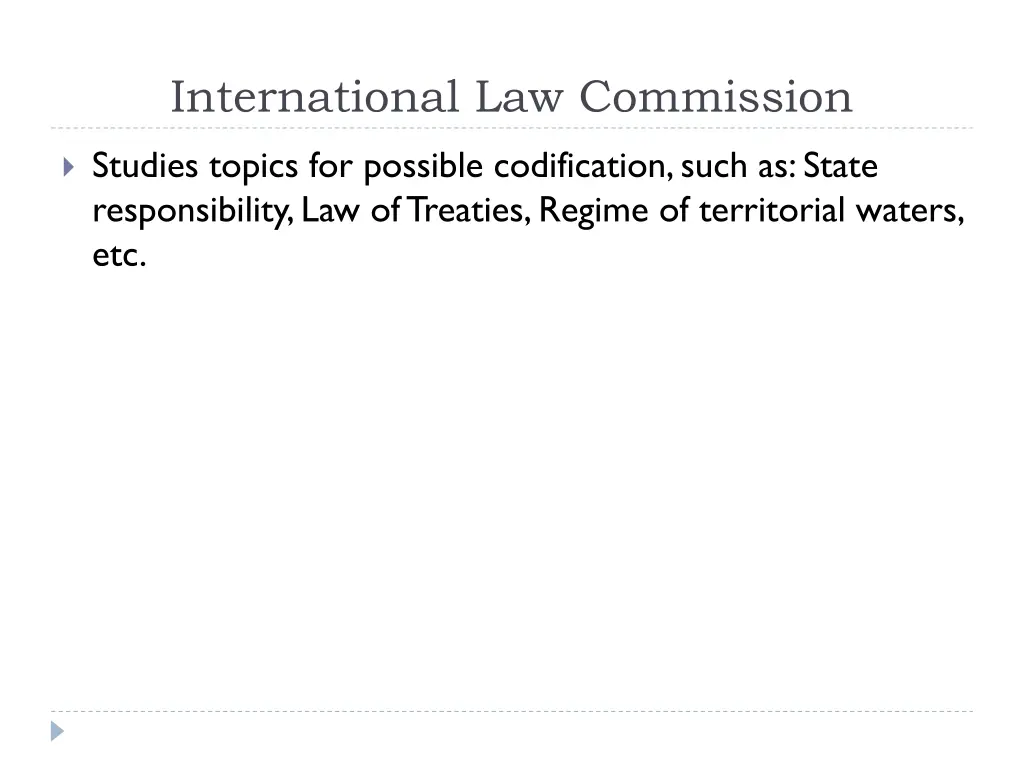 international law commission