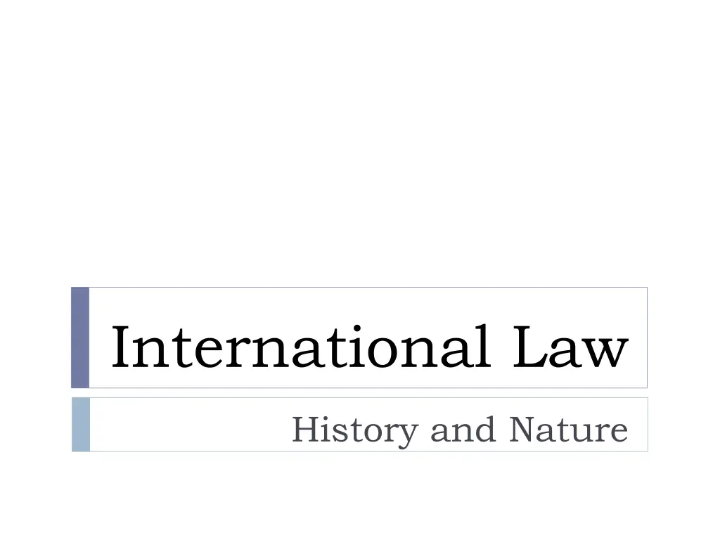 international law