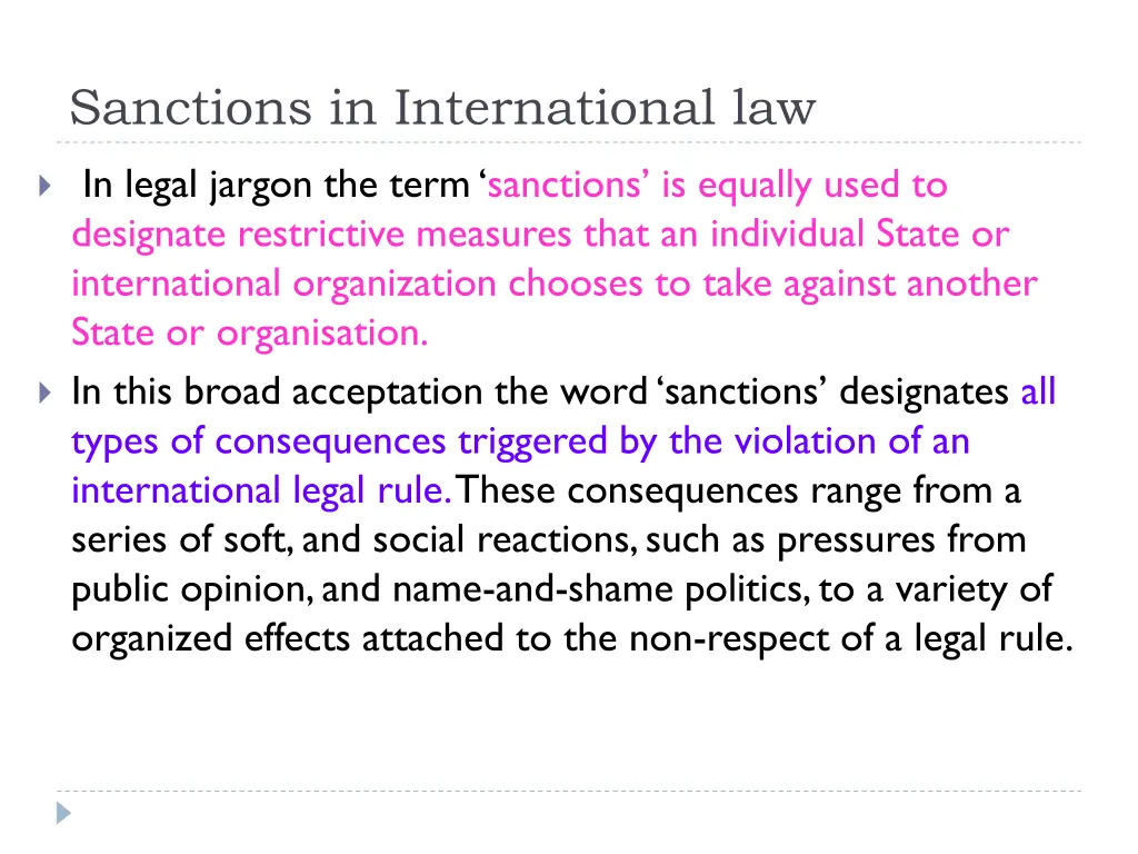 sanctions in international law