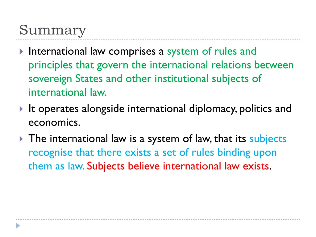 summary