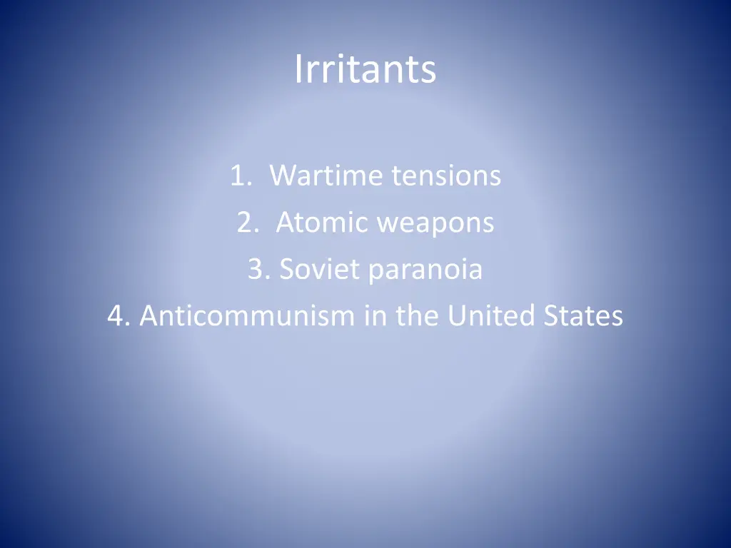 irritants