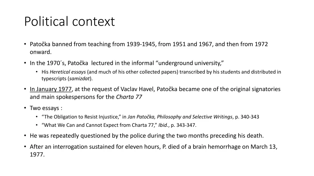 political context