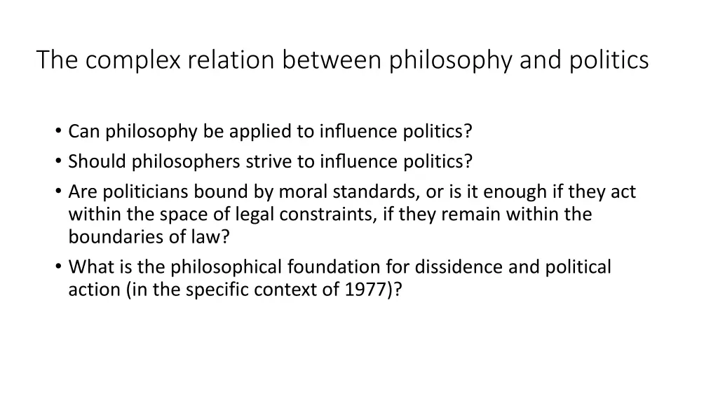 the complex relation between philosophy