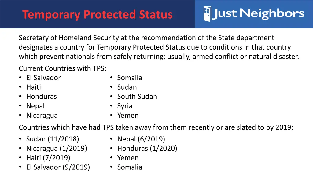 temporary protected status