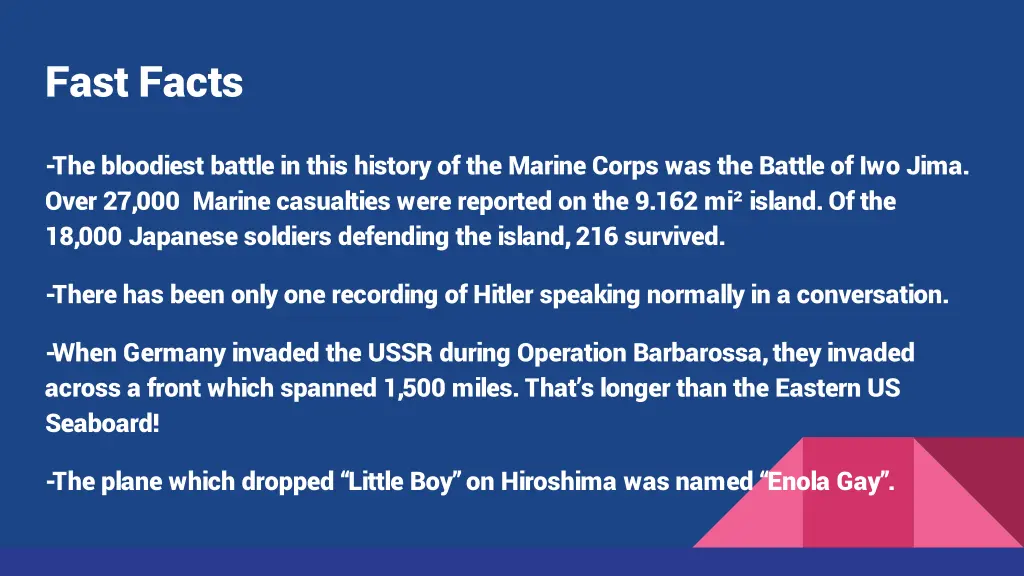 fast facts