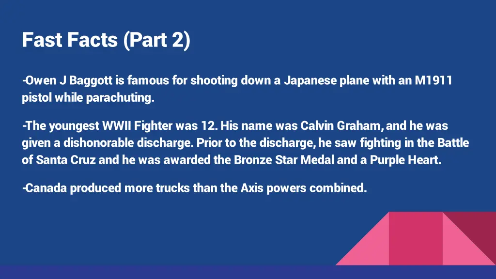 fast facts part 2
