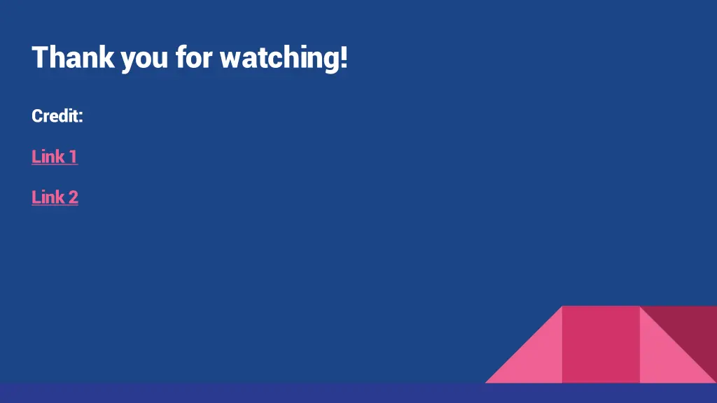 thank you for watching