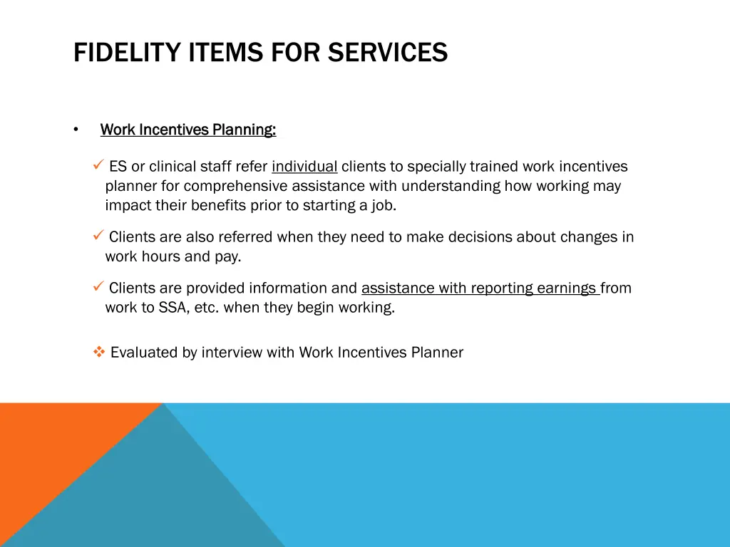 fidelity items for services