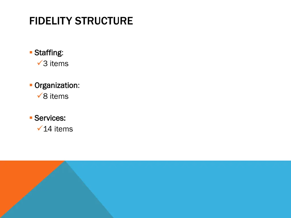 fidelity structure
