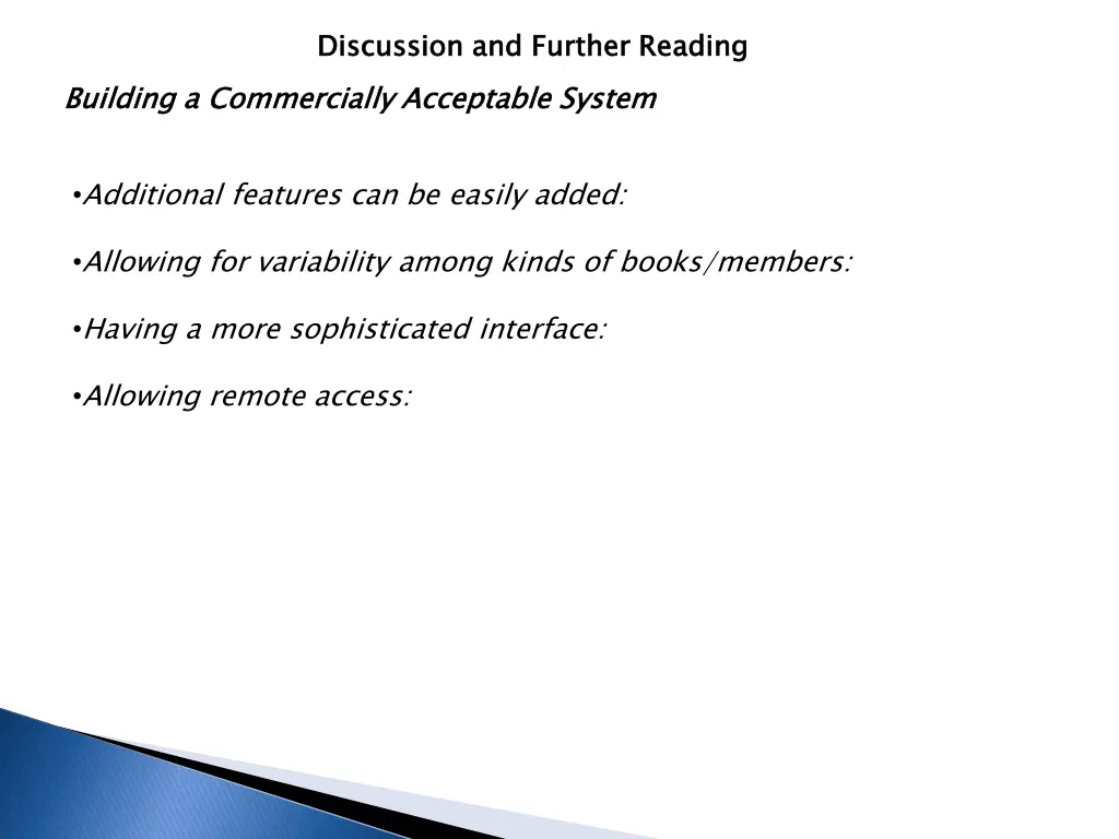 discussion and further reading
