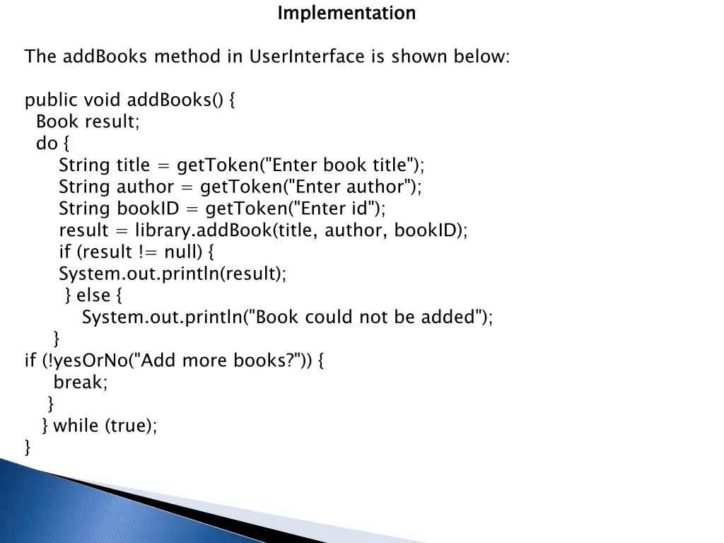 implementation