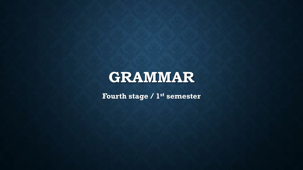 grammar