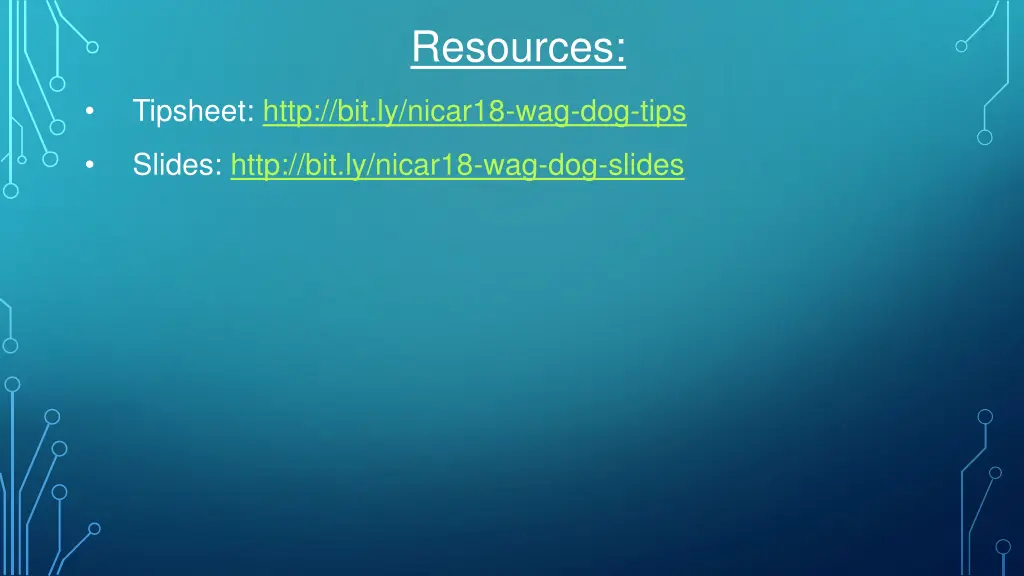 resources