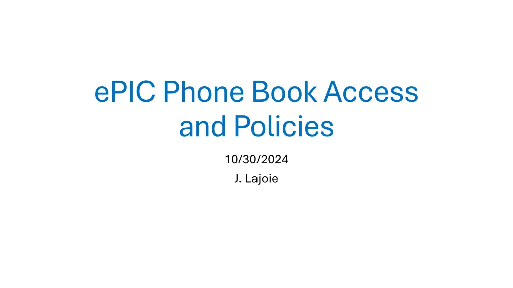 epicphone book access and policies 10 30 2024