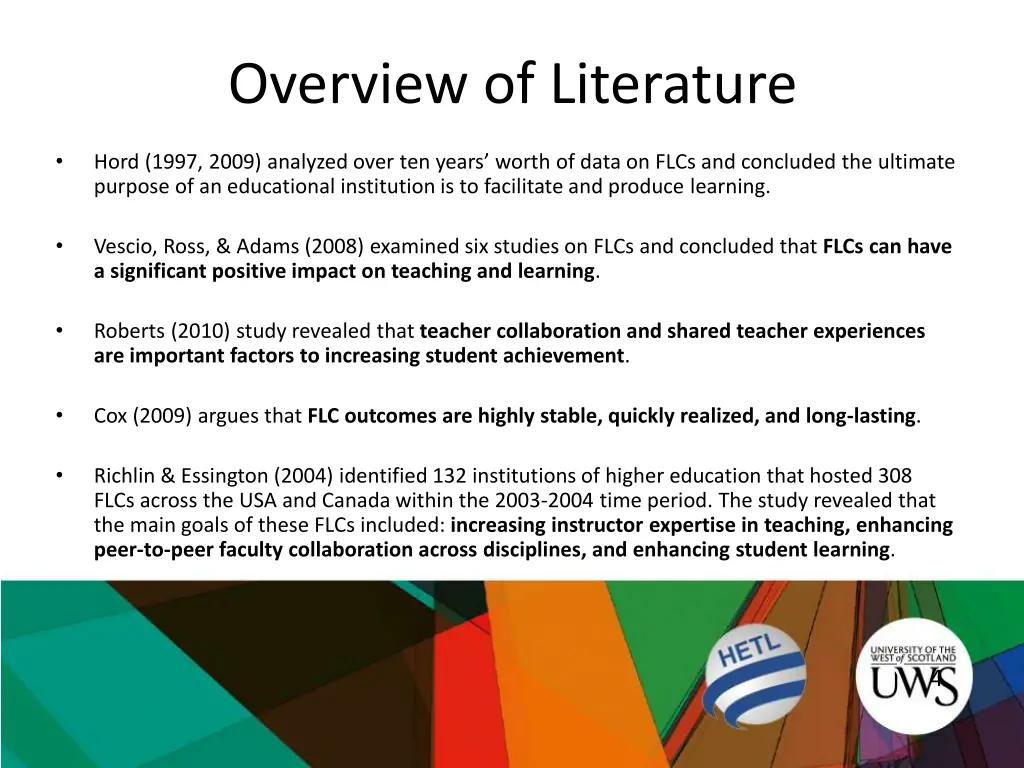 overview of literature 1