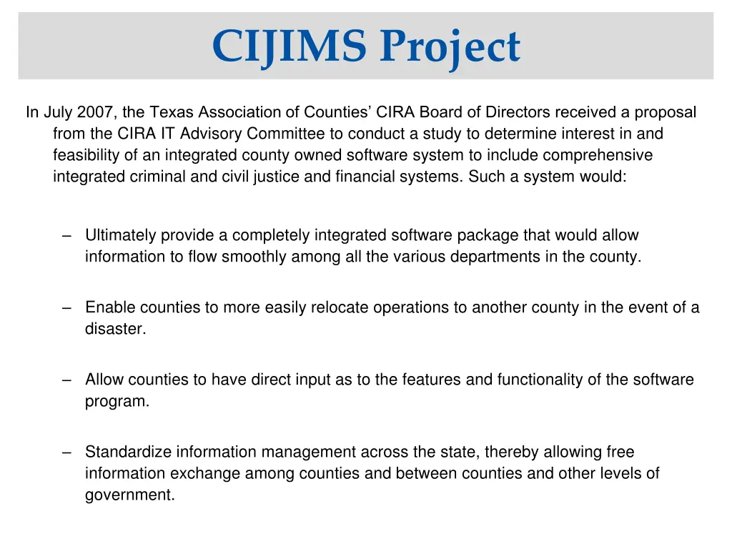 cijims project