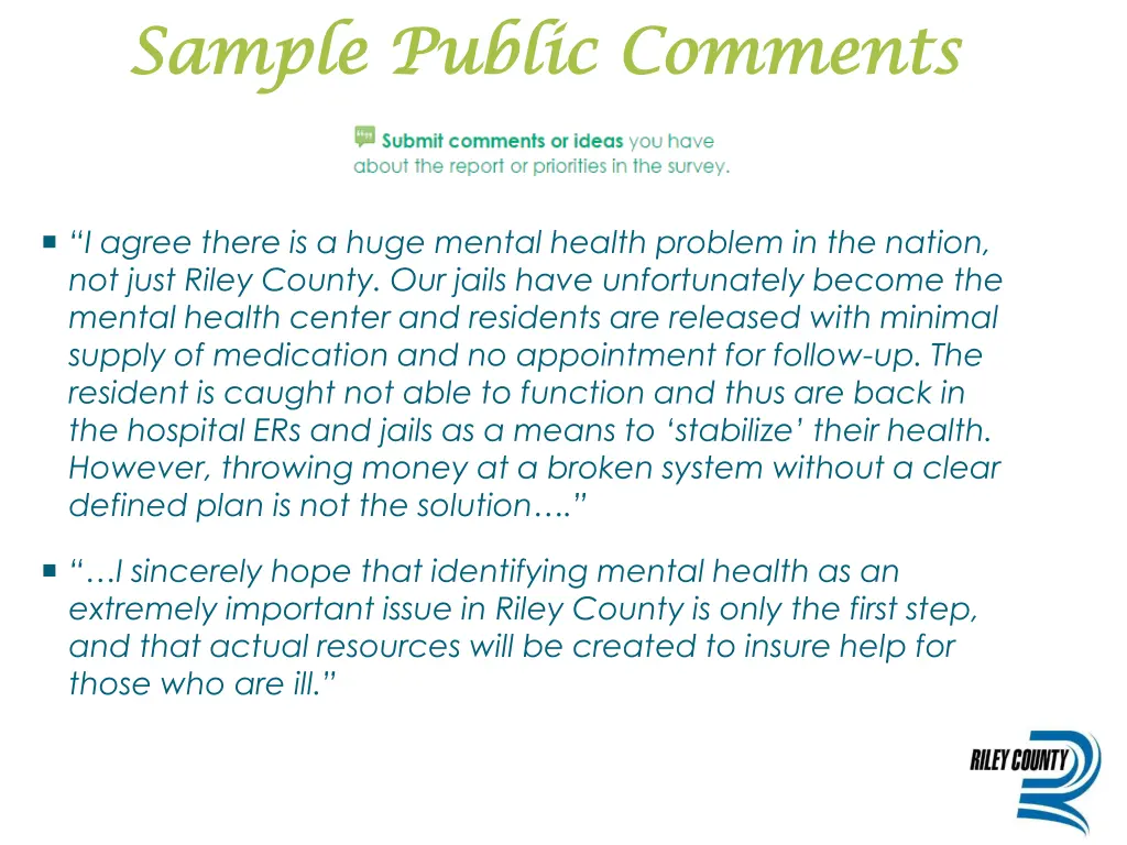 sample public comments sample public comments 1