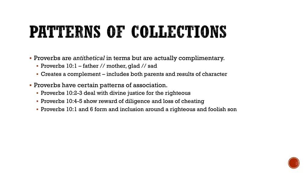 patterns of collections