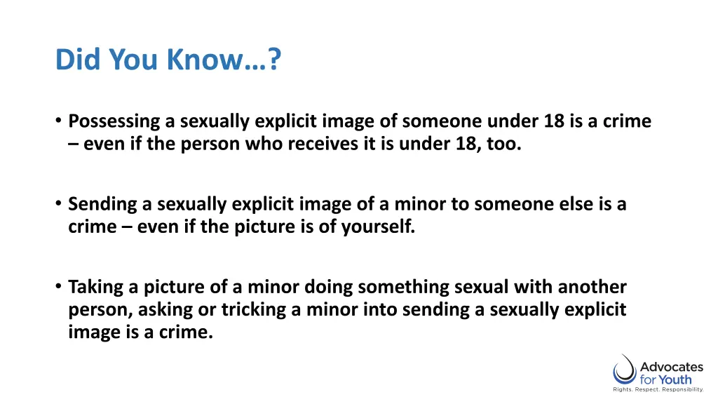 did you know