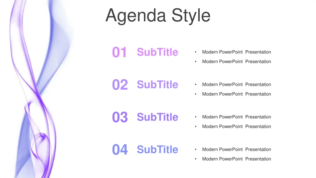 agenda style