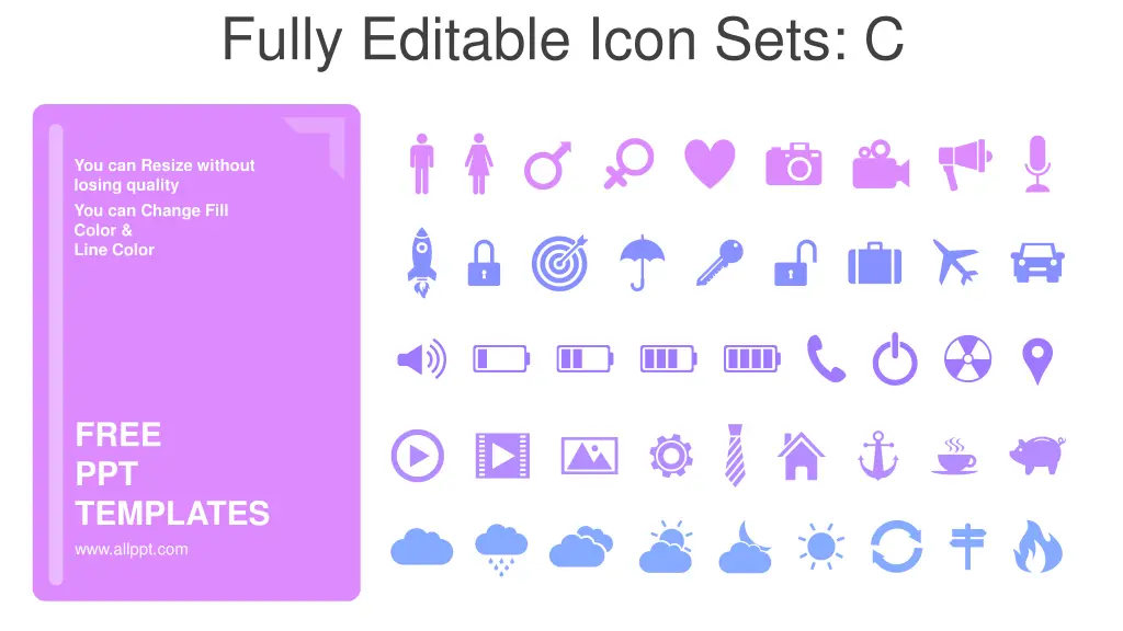 fully editable icon sets c
